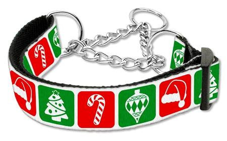 Timeless Christmas Nylon Ribbon Collar Martingale Large