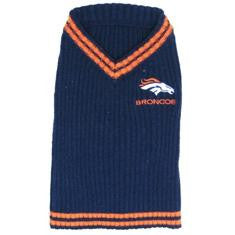 Denver Broncos Pet Sweater XS