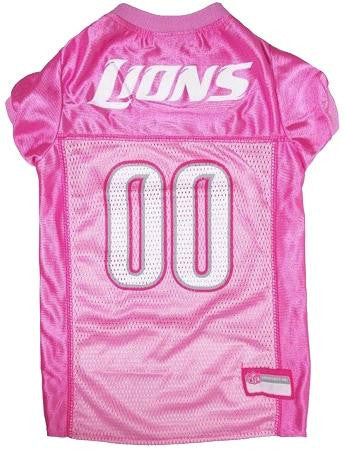 Detroit Lions Pink Jersey LG