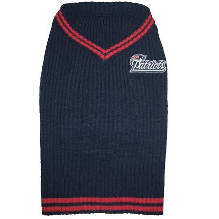 New England Patriots Pet Sweater LG