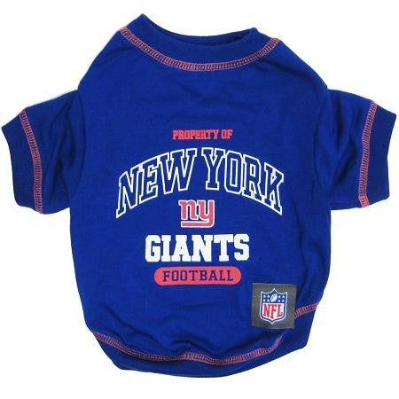 New York Giants Pet Shirt LG