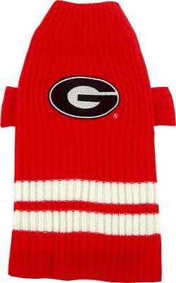 Georgia Bulldogs Pet Sweater LG