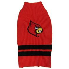 Louisville Cardinals Pet Sweater LG