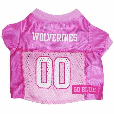 Michigan Wolverines Pink Jersey LG