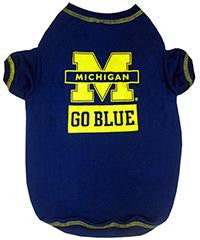 Michigan Wolverines Pet Shirt XS