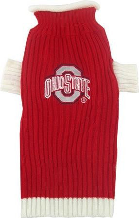 Ohio State Buckeyes Pet Sweater LG