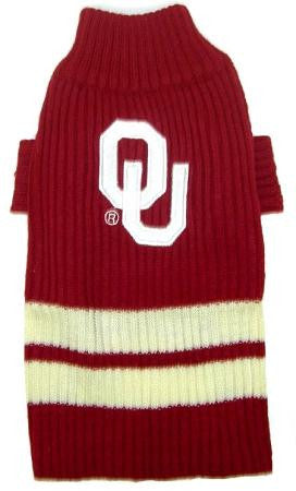 Oklahoma Sooners Pet Sweater LG