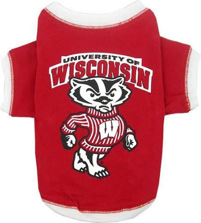 Wisconsin Badgers Pet Shirt MD