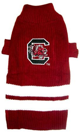 South Carolina Gamecocks Pet Sweater LG