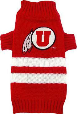 Utah Utes Pet Sweater LG