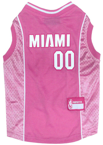 Miami Heat Pink Dog Jersey XS