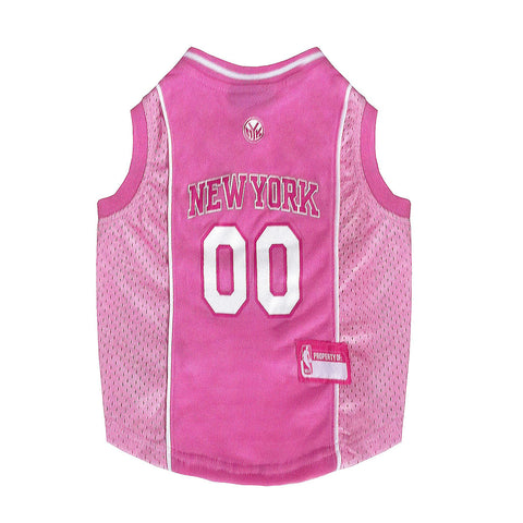 New York Knicks Pink Dog Jersey Medium