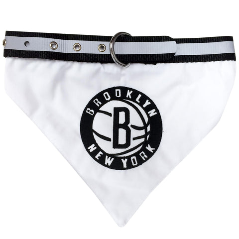 Brooklyn Nets Dog Bandana Collar Medium