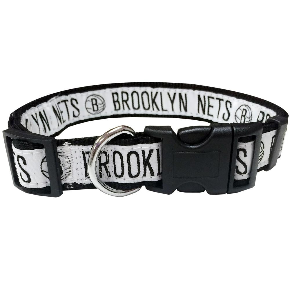 Brooklyn Nets Dog Collar Medium