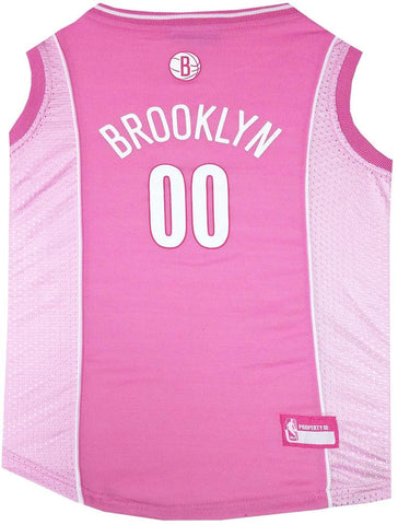 Brooklyn Nets Pink Dog Jersey Small