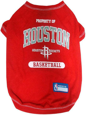 Houston Rockets Dog Shirt Medium