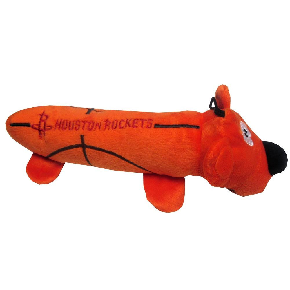 Houston Rockets Plush Squeaky Dog Tube Toy