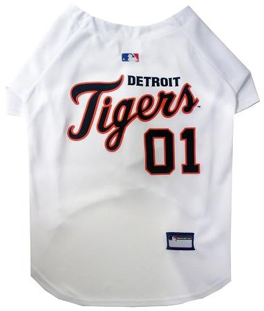 Detroit Tigers Baseball Dog Jersey Large