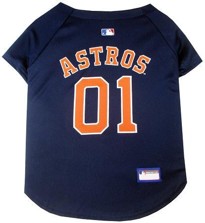 Houston Astros Baseball Dog Jersey Large