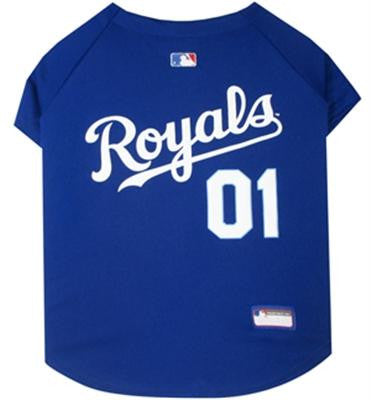 Kansas City Royals Baseball Dog Jersey Large