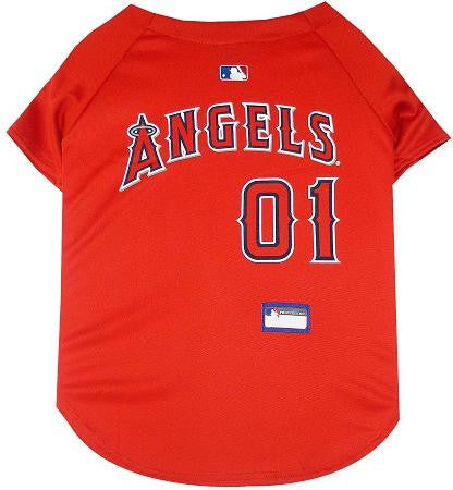 Los Angeles Angels Baseball Dog Jersey Large