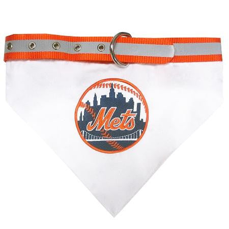 New York Mets Dog Bandana Collar Large