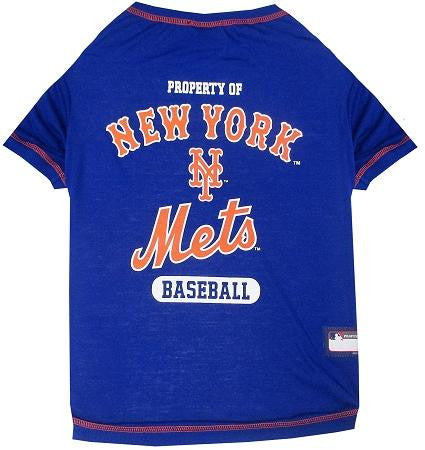 New York Mets Baseball Dog Shirt Large