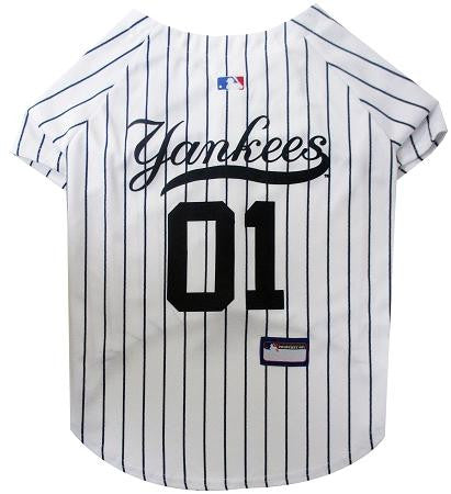 New York Yankees Baseball Dog Jersey Large