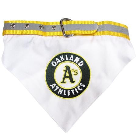 Oakland A's Dog Bandana Collar Large