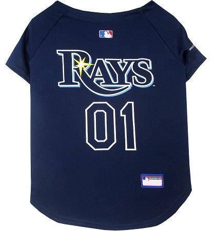 Tampa Bay Rays Baseball Dog Jersey Large