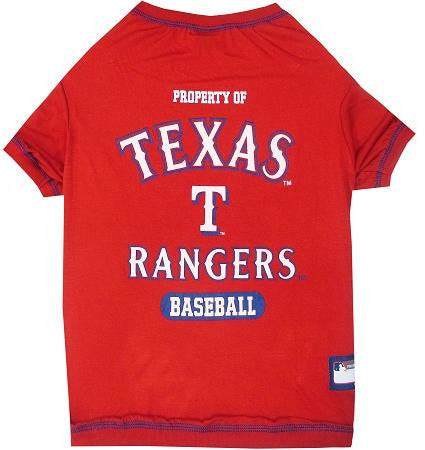 Texas Rangers Baseball Dog Shirt Medium