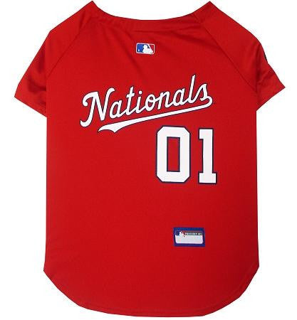 Washington Nationals Baseball Dog Jersey Large