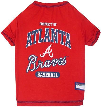 Atlanta Braves Baseball Dog Shirt Medium