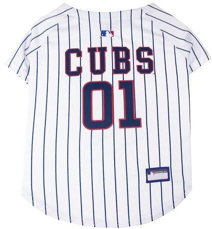 Chicago Cubs Baseball Dog Jersey Large