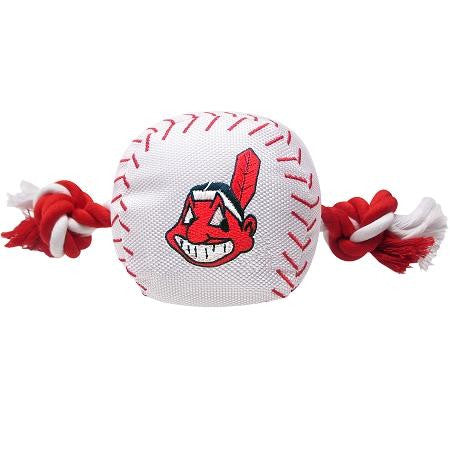 Cleveland Indians Nylon Baseball Rope Pet Toy