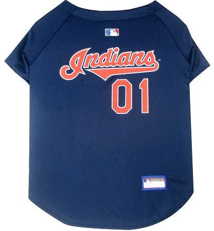 Cleveland Indians Baseball Dog Jersey Large