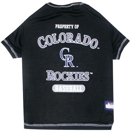 Colorado Rockies Baseball Dog Shirt Large