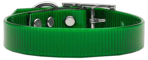 Plain Tropical Jelly Collars Emerald Green Lg