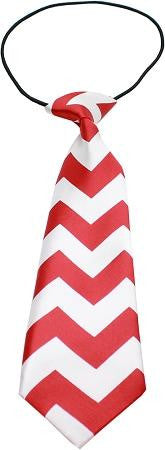 Big Dog Neck Tie Chevron Red