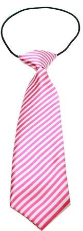 Big Dog Neck Tie Striped Pink