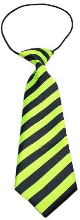 Big Dog Neck Tie Striped Lime