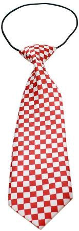 Big Dog Neck Tie Checkered Red