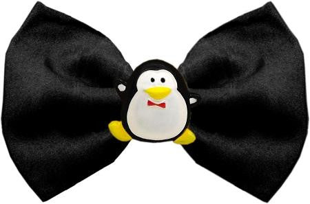 Penguin Chipper Black Pet Bow Tie