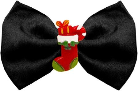 Stocking Chipper Black Pet Bow Tie