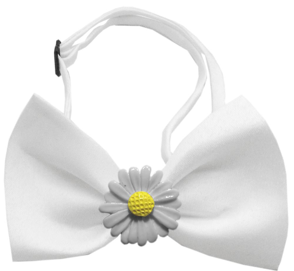 White Daisies Chipper White Bow Tie