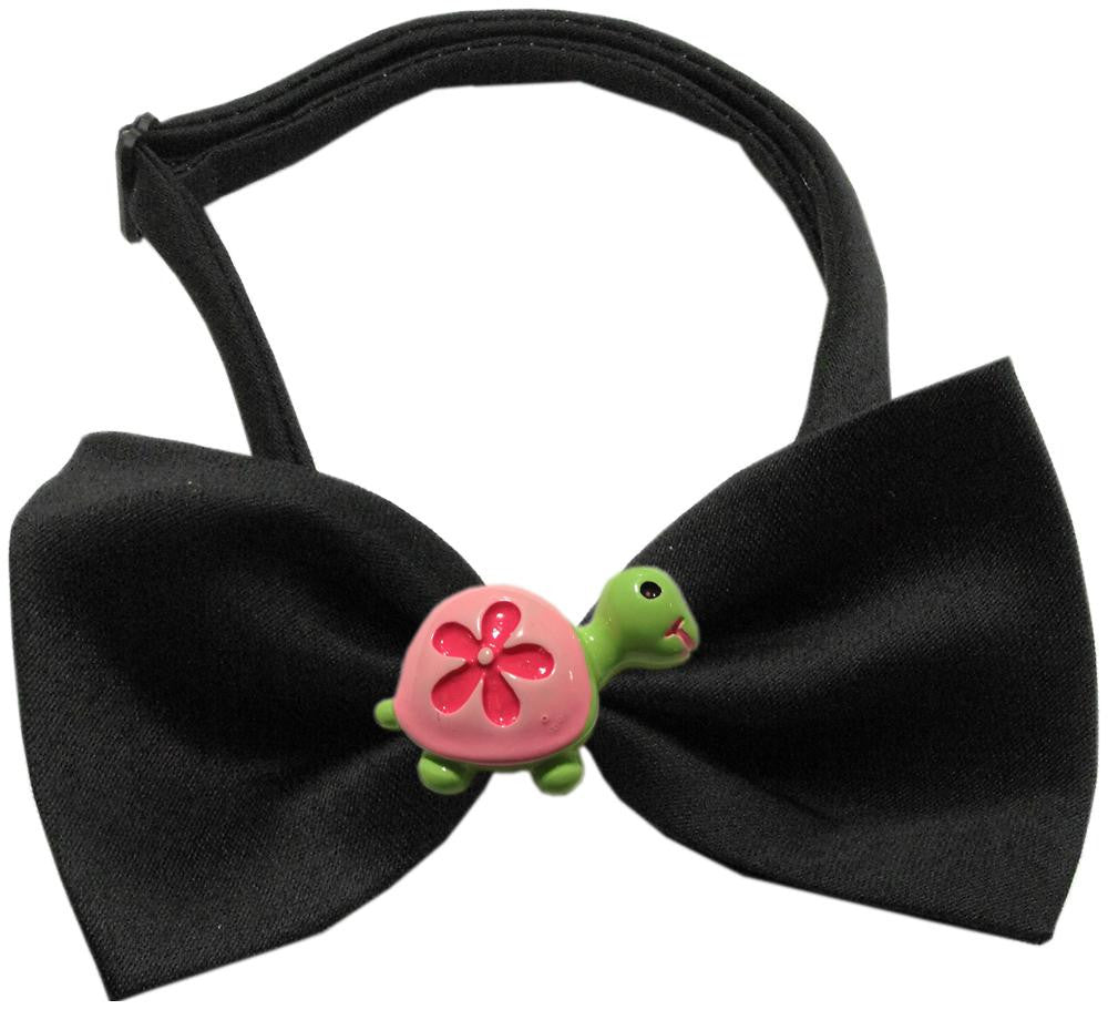 Turtle Chipper Black Bow Tie
