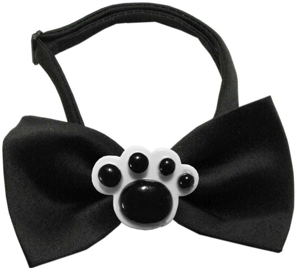 Black Paws Chipper Black Bow Tie