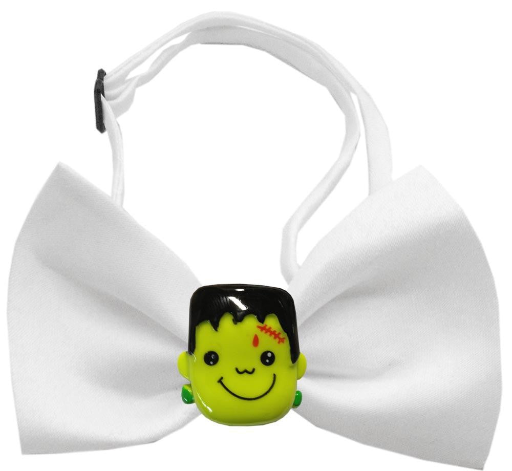 Frankenstein Chipper White Bow Tie