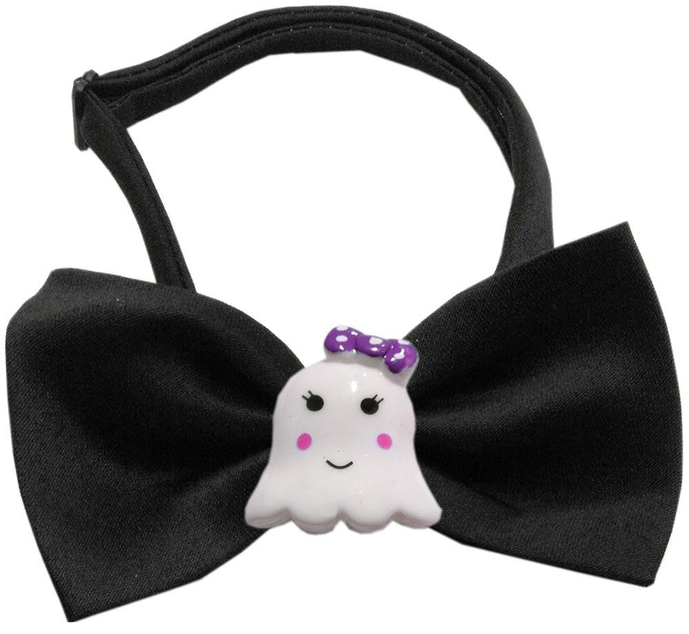 Girly Ghost Chipper Black Bow Tie