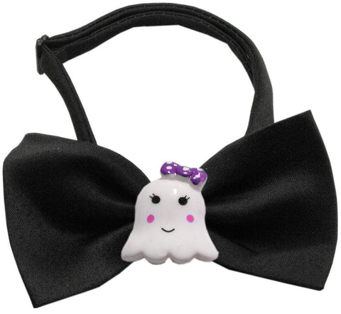 Girly Ghost Chipper Black Bow Tie